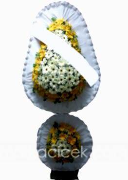 Sarı Beyaz Düğün Açılış Çelengi