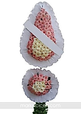 Pembe Beyaz Açılış ve Düğün Çelengi