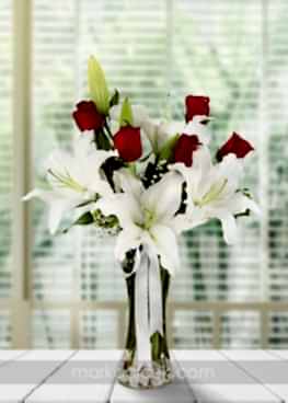 Lilyum ve Gül Vazosu