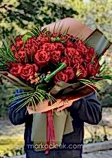 35 Kırmızı Gül Buketi